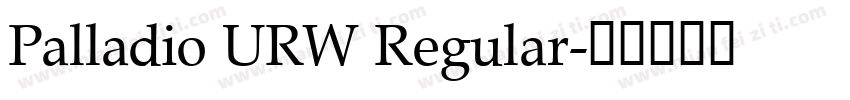 Palladio URW Regular字体转换